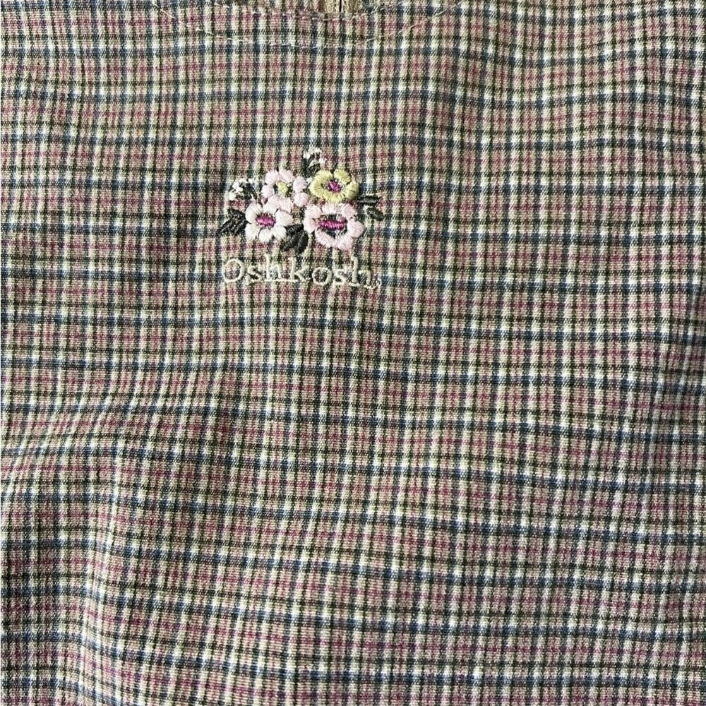 Vintage OshKosh Plaid Jumper Dress - Picture 2 of 10